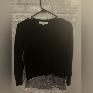 Loft long sleeve with fabric back
